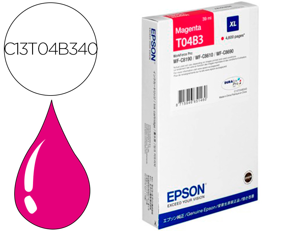 INK-JET EPSON WF-C81XX / WF-C86XX XL MAGENTA
