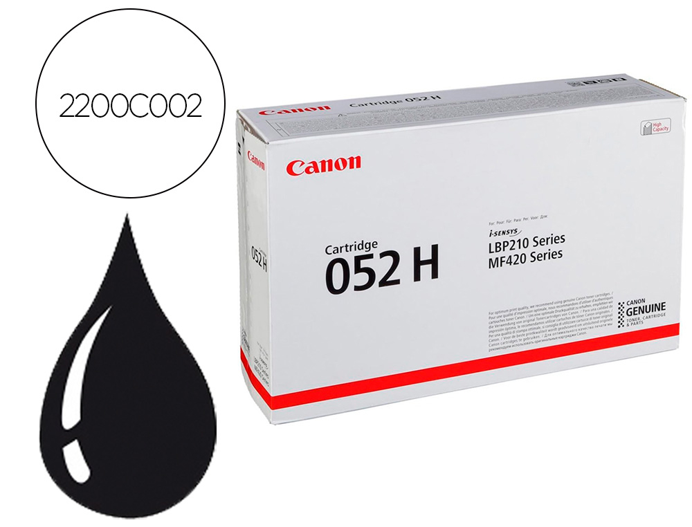 TONER CANON 052 H ISENSYS LBP2 12 DW / MF421DW NEGRO