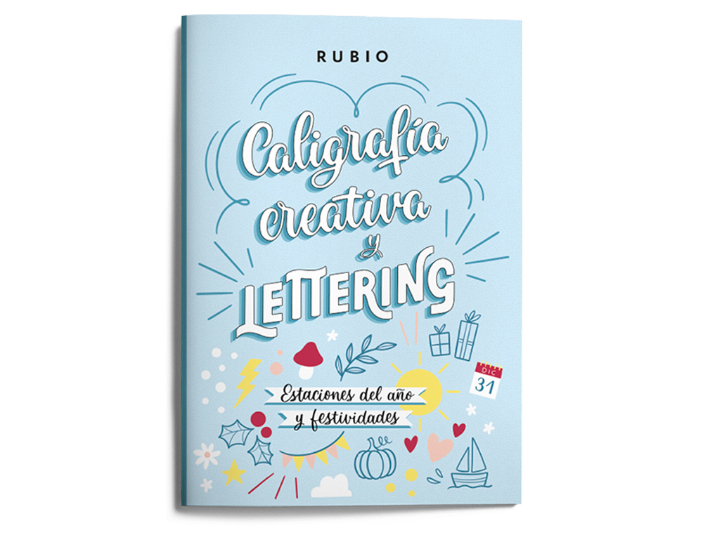 CUADERNO RUBIO LETTERING CALIGRAFIA CREATIVA ESTACIONES DEL AO Y FESTIVIDADES