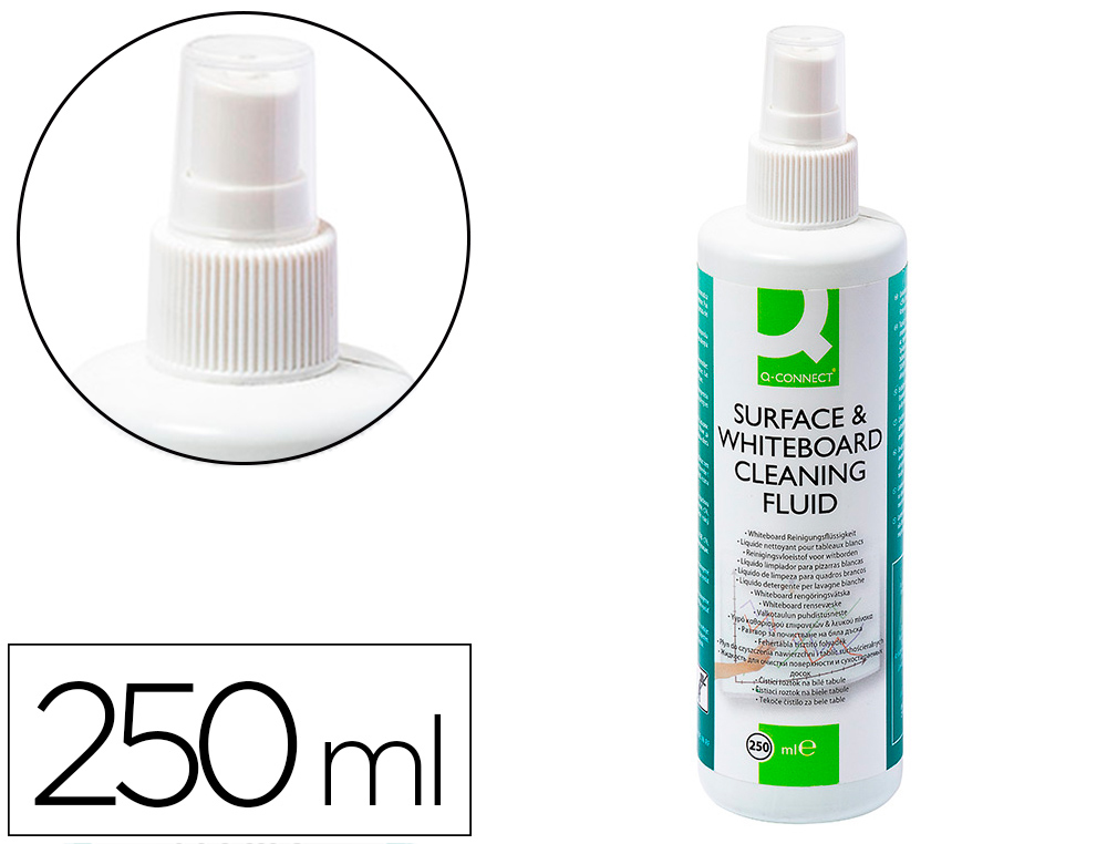 LIMPIADOR DE PIZARRA BLANCA Q-CONNECT BOTE PULVERIZADOR DE 250 ML