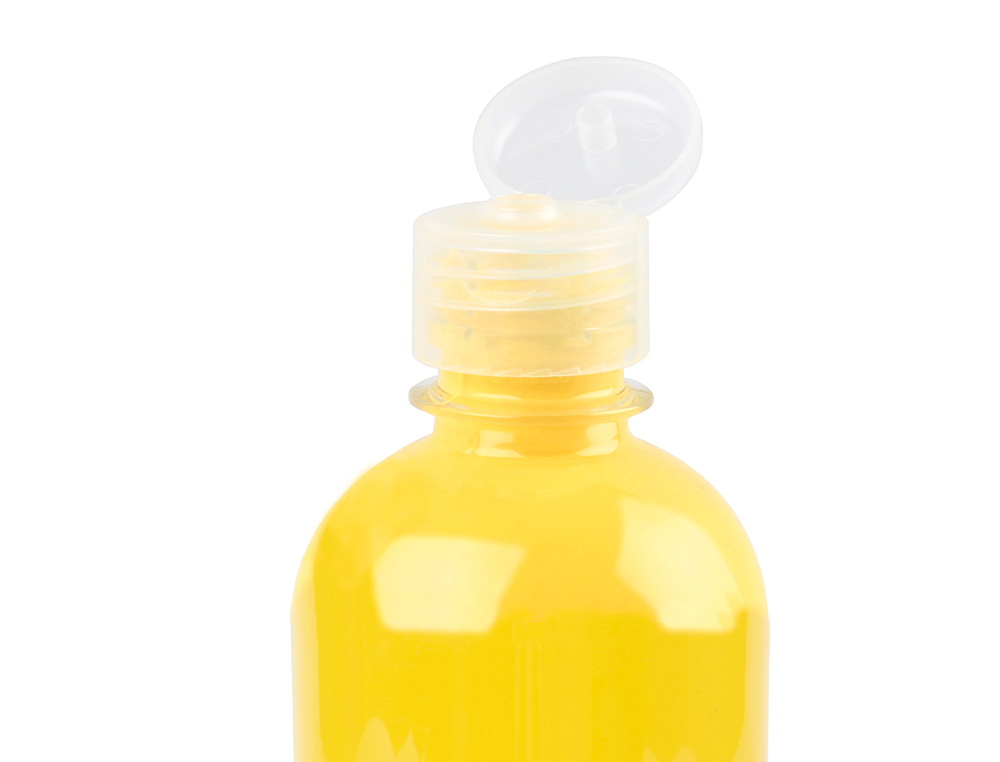 PINTURA DEDOS LIDERPAPEL BOTELLA DE 500 ML AMARILLO