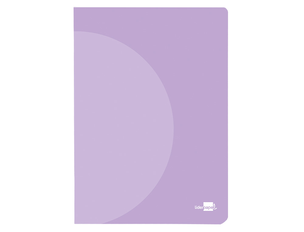 LIBRETA LIDERPAPEL 360 TAPA DE PLASTICO A4 48 HOJAS 90GR CUADRO 4MM CON MARGEN COLORES PASTEL SURTIDOS