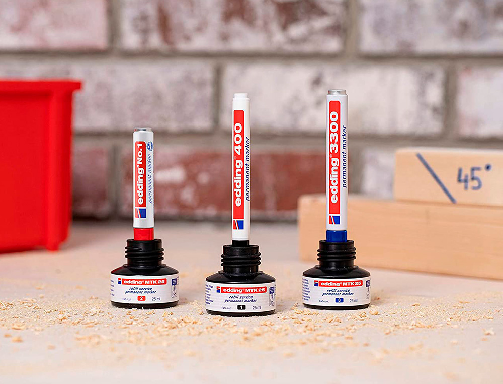 TINTA ROTULADOR EDDING MTK25 CON SISTEMA CAPILAR COLOR VERDE BOTE 25 ML