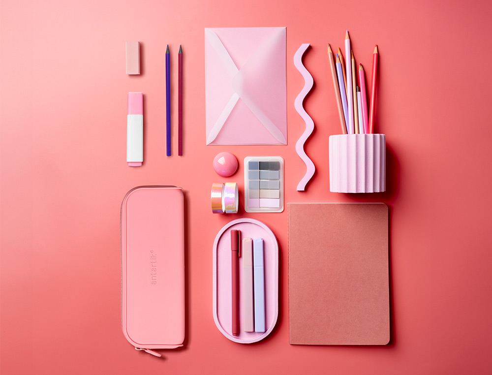 ESTUCHE PORTATODO ANTARTIK PRISMA SILICONA SOFT RECTANGULAR 185X50X75 MM ROSA CHICLE