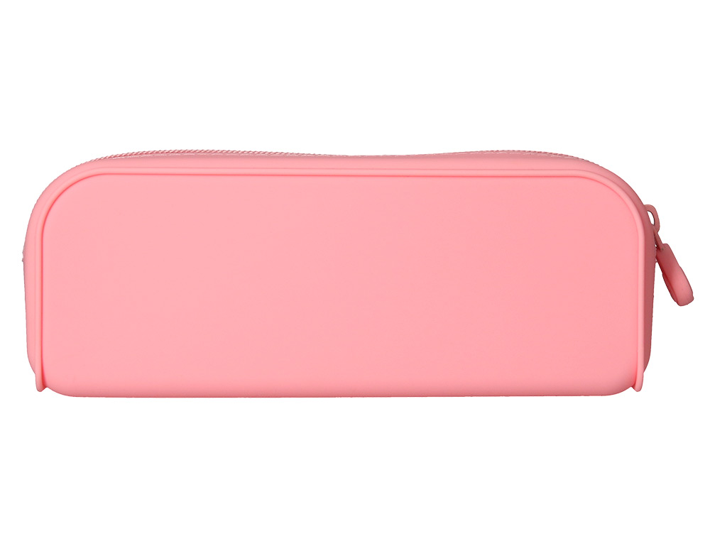 ESTUCHE PORTATODO ANTARTIK PRISMA SILICONA SOFT RECTANGULAR 185X50X75 MM ROSA CHICLE
