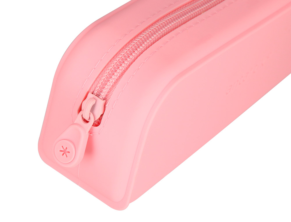 ESTUCHE PORTATODO ANTARTIK PRISMA SILICONA SOFT RECTANGULAR 185X50X75 MM ROSA CHICLE