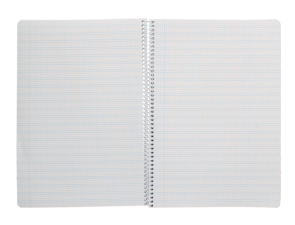 CUADERNO ESPIRAL LIDERPAPEL A4 PAUTAGUIA TAPA BLANDA 80H 75GR CUADRO PAUTADO 3MM COLOR AZUL