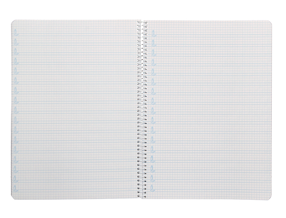 CUADERNO ESPIRAL LIDERPAPEL A4 PAUTAGUIA TAPA BLANDA 80H 75GR CUADRO PAUTADO 4MM COLOR NARANJA