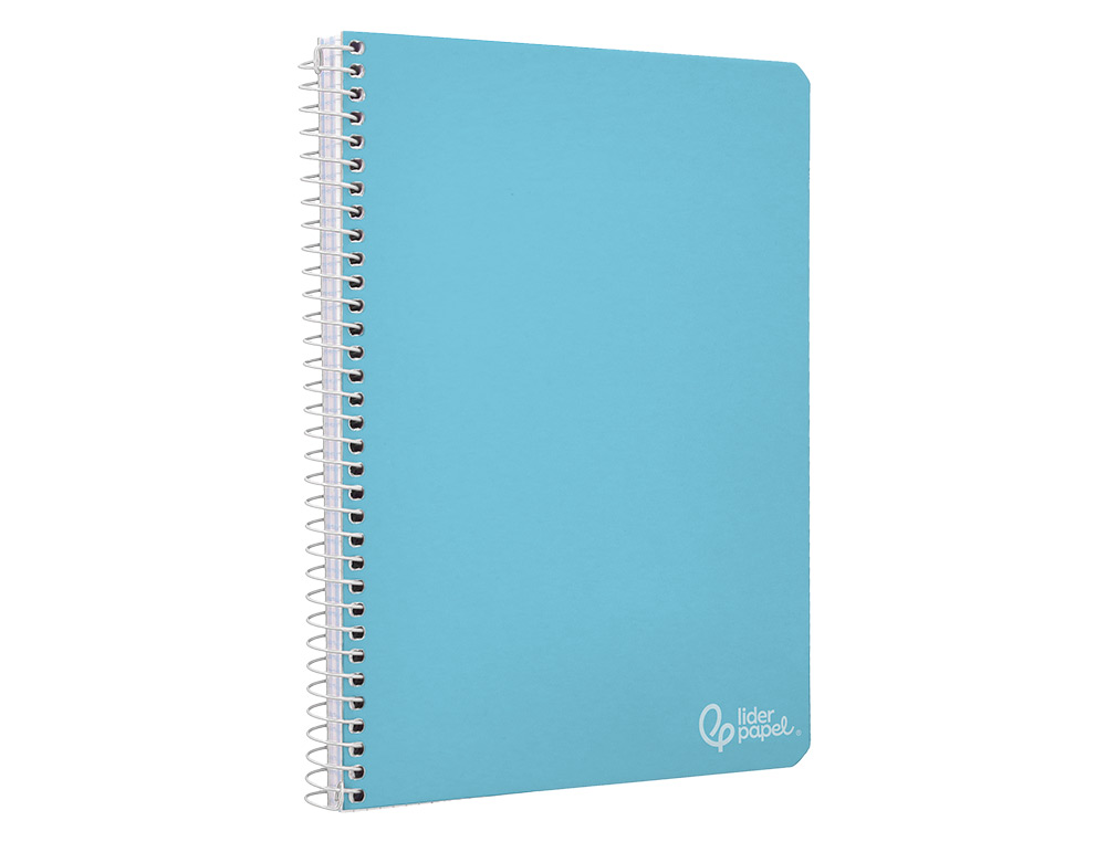 CUADERNO ESPIRAL LIDERPAPEL A4 WITTY TAPA DURA 80H 90GR CUADRO 3MM CON MARGEN COLORES SURTIDOS