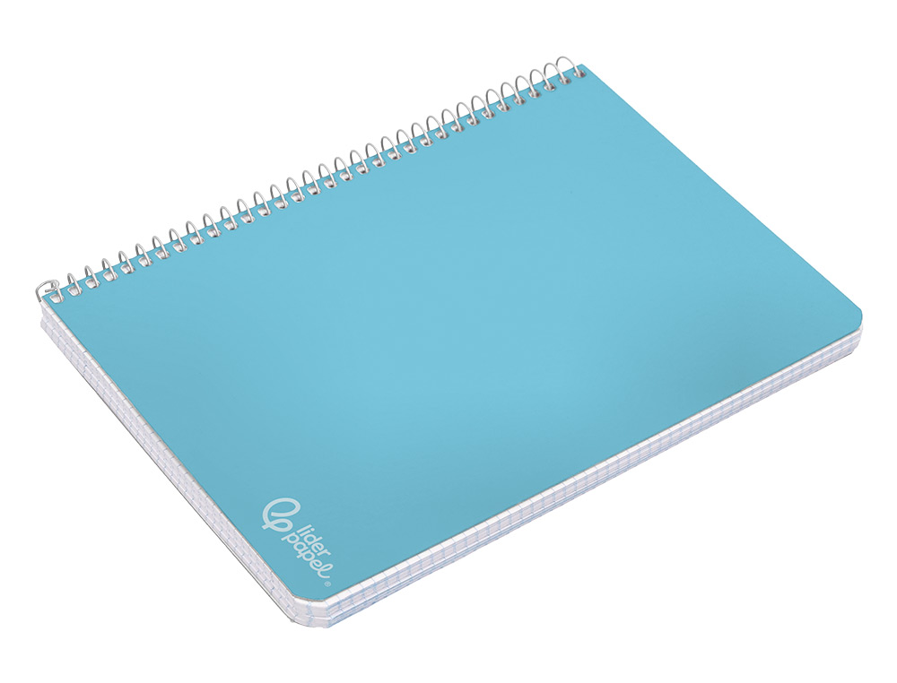 CUADERNO ESPIRAL LIDERPAPEL A4 WITTY TAPA DURA 80H 90GR CUADRO 3MM CON MARGEN COLORES SURTIDOS