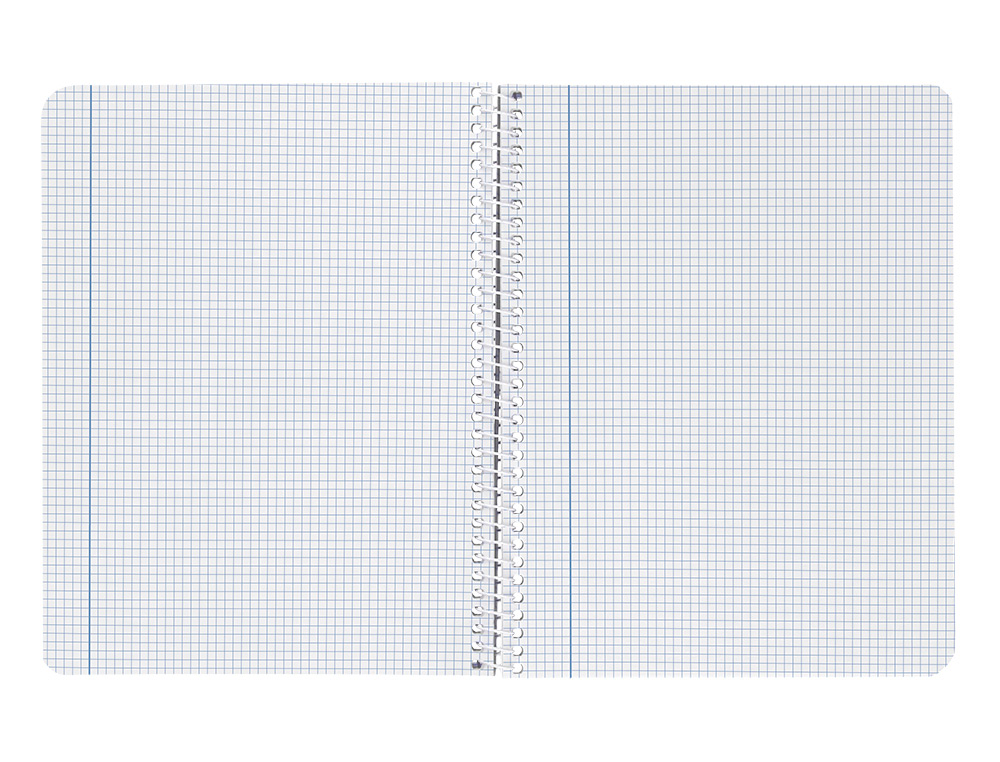 CUADERNO ESPIRAL LIDERPAPEL A4 WITTY TAPA DURA 80H 90GR CUADRO 3MM CON MARGEN COLORES SURTIDOS