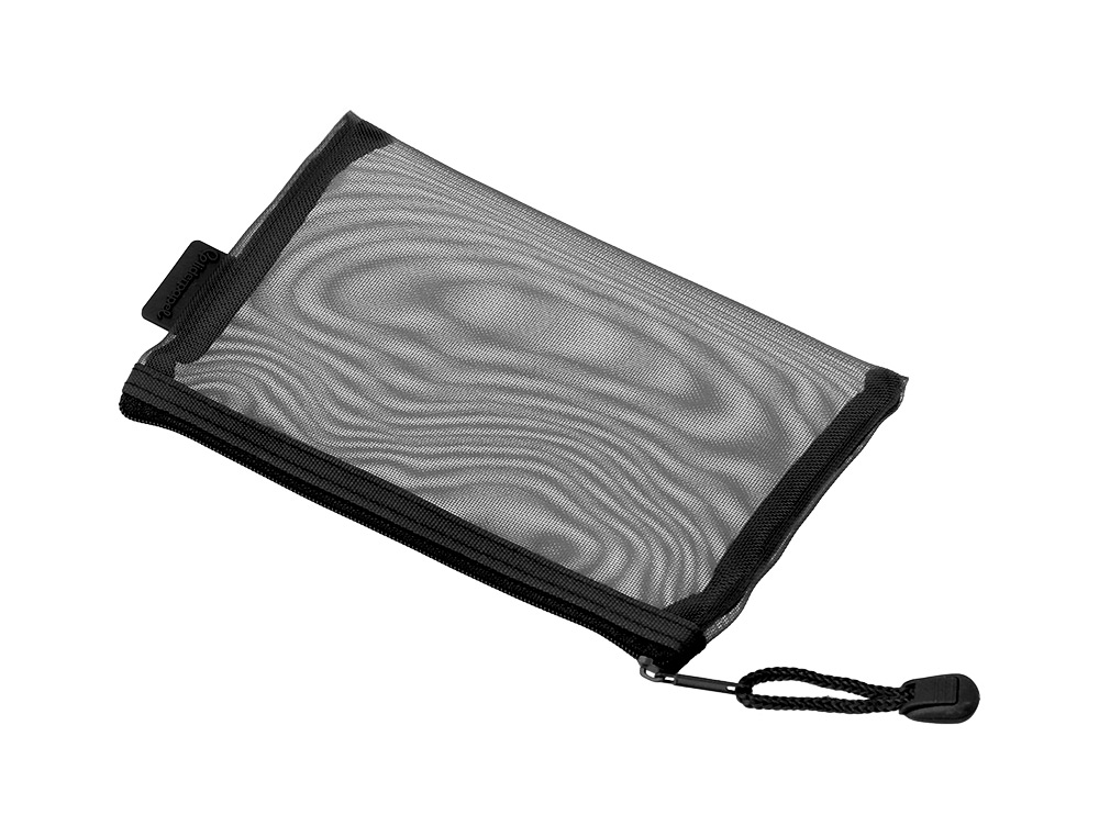 BOLSA ZIPPER BAG LIDERPAPEL POLIESTER TRANSPIRABLE MULTIUSOS DIN A6 NEGRO