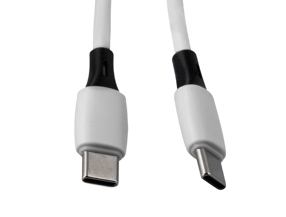 CABLE USB-C A USB-C Q-CONNECT PVC LONGITUD 1M BLANCO