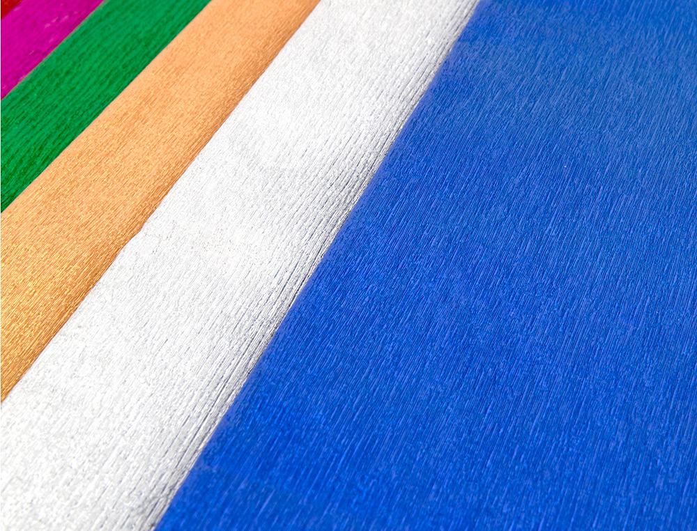 PAPEL CRESPON LIDERPAPEL 50 CM X 2.5M METALIZADO ORO