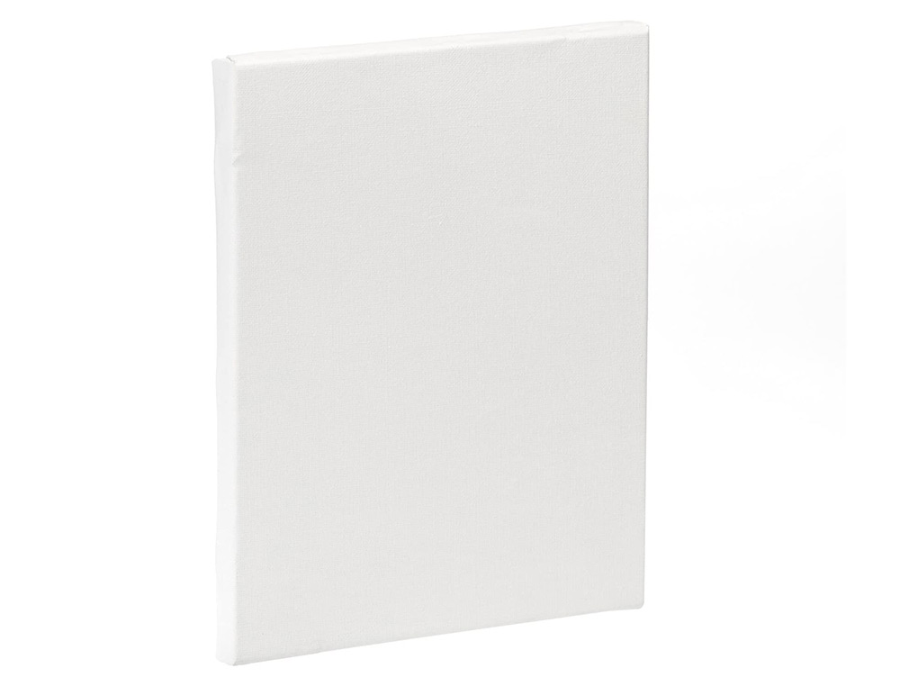 BASTIDOR LIDERPAPEL 4P LIENZO GRAPADO TRASERO ALGODON 100% MARCO PAWLONIA 1,8X3,8 CM BORDES MADERA 33X22 CM