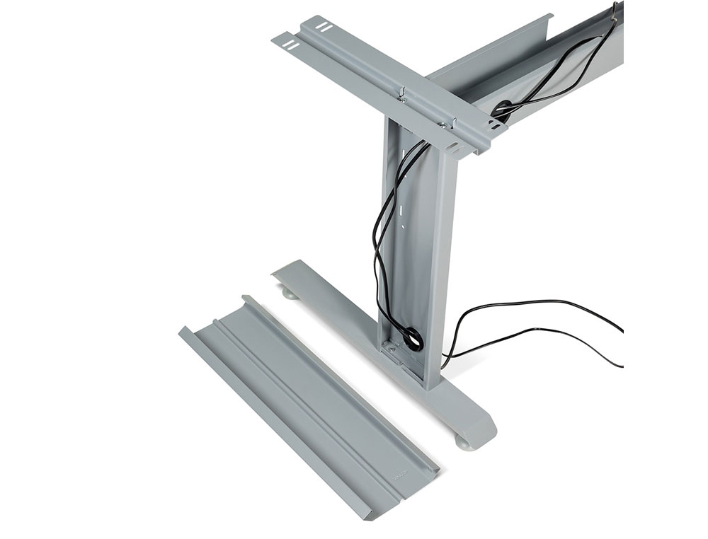 MESA DE OFICINA ROCADA METAL 2003AC04 GRIS/BLANCO 180X80 CM