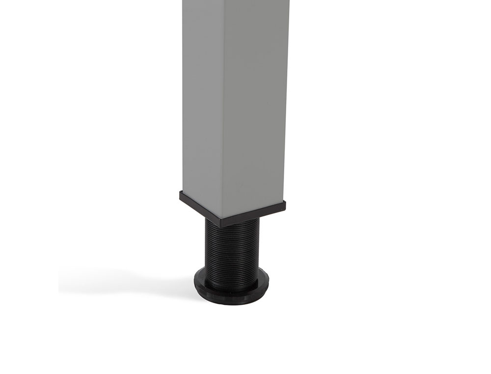 MESA OFICINA ROCADA SERIE EXECUTIVE FORMA EN L DERECHA 160X110 CM ACABADO GRIS/GRIS