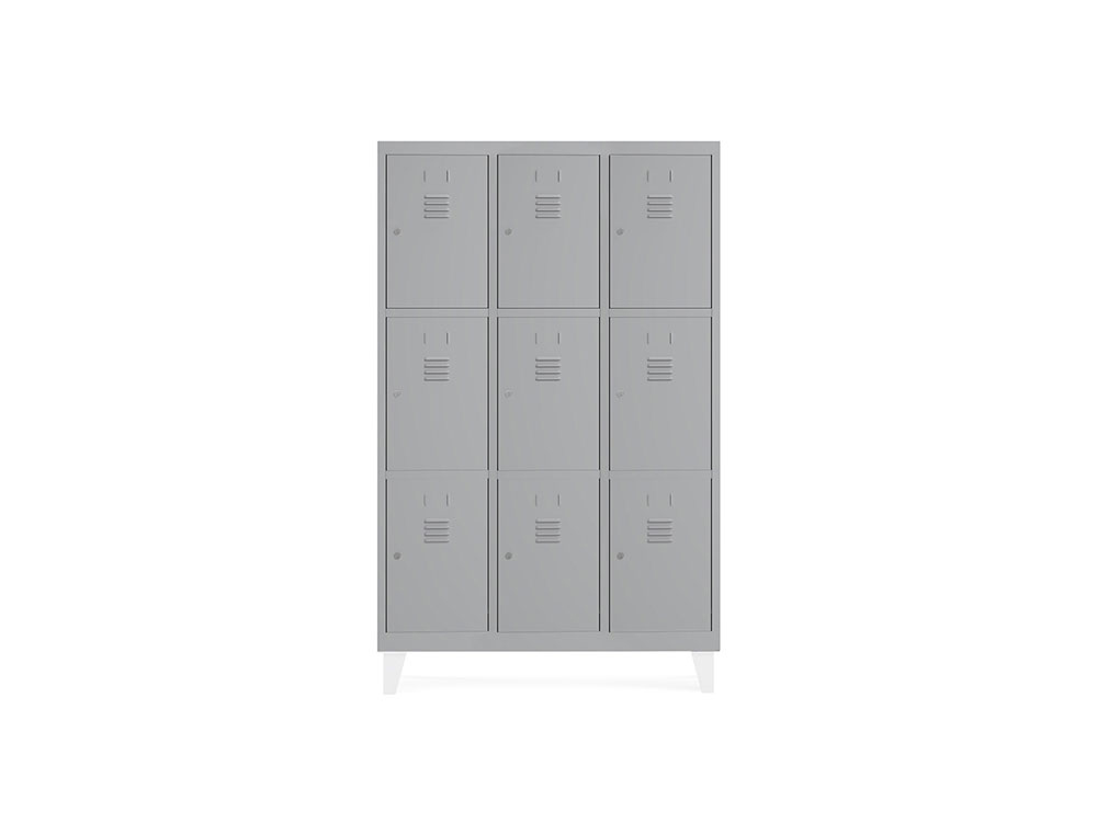 TAQUILLA METALICA ROCADA 300 3 MODULOS X 3 PUERTAS GRIS 910X500X1800 MM