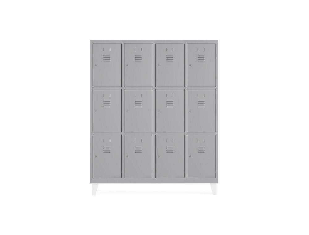 TAQUILLA METALICA ROCADA 300 4 MODULOS X 3 PUERTAS GRIS 1210X500X1800 MM