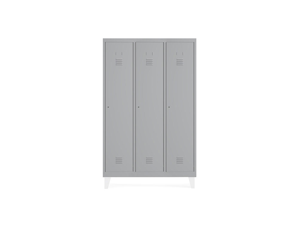 TAQUILLA METALICA ROCADA 400 3 MODULOS X 1 PUERTA GRIS 1210X500X1800 MM